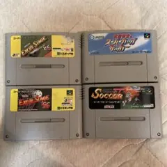 サッカーゲーム4本セット　スーパーファミコン