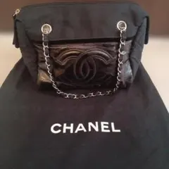CHANEL マトラッセ シャネル チェーンショルダーバッグ ブラック 黒