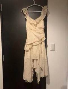 花柄ノースリーブロングワンピース