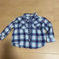 miki HOUSE チェック柄シャツ 90センチ