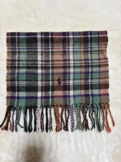 極美品✨ラルフローレン　カシミヤ混　チェックマフラー