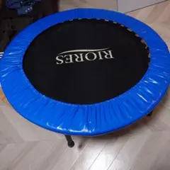 RIORES トランポリン 青 直径約100cm