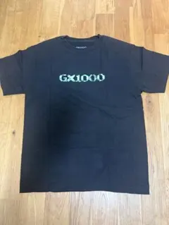 GX1000 Tシャツ ブラック カモフラロゴ M