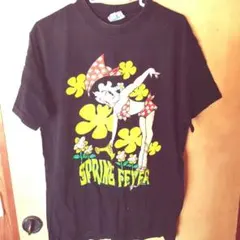 ベティブープ Spring Fever 90s USA製 Tシャツ 黒 L ベティブープ Spring Fever 90s USA製 Tシャツ 黒 L - メルカリ