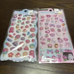 3枚セット ぷくぷくシール ぷっくりシール 立体シール まとめ売り