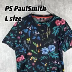 ポールスミス PS PaulSmith 花柄 Tシャツ ブラック
