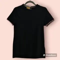 モンクレール ワンポイントワッペン Tシャツ ブラック サイズS YA4599