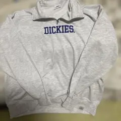 DICKIES グレー ハーフジップスウェット