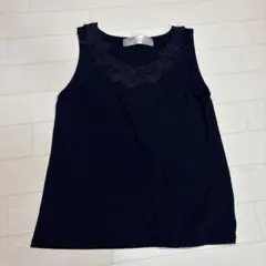 トッコクローゼット ネイビー レースタンクトップ