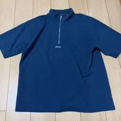 RAGEBLUE ジョーゼットハーフジップTシャツ ブルーのサムネイル