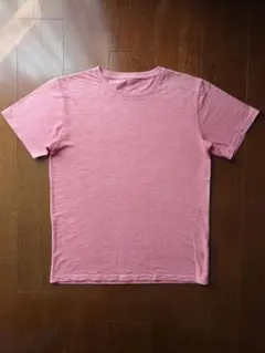 Navy 半袖Tシャツ ピンクレッド XLサイズのサムネイル