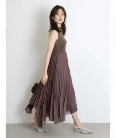 SNIDEL ノースリニットドッキングワンピース　MOC ワンピース