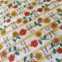 Yukari Collection 花柄生地 約108cm巾×128cm