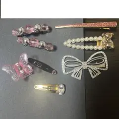 ヘアピン まとめ売り 8点セット バレッタ スナップヘアクリップ