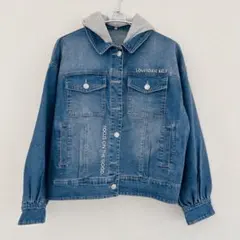 ラブトキシック　ジージャン　ジャケット　デニム　ブルー　150 フード　キッズ