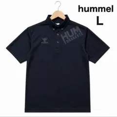 hummel ヒュンメル 半袖ポロシャツ L 吸汗速乾 黒スポーツのサムネイル