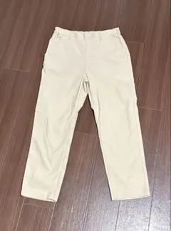 コールテン調ストレートパンツ　XL アイボリー