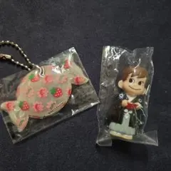 不二家 ポコちゃん 羽織袴 フィギュア キャンディ キーホルダー