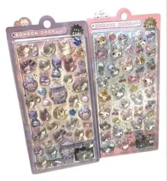 ボンボンドロップシール うさぎ 猫　動物 クーリア 正規品　2個セット