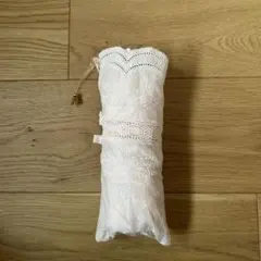 レース刺繍 折りたたみ日傘 ホワイト　ジュンコシマダのサムネイル