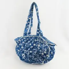 mina perhonen レーヨン パイル 総柄 ハンド バッグ 鞄 日本製