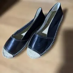 GLOBAL WORK ブラック エスパドリーユ L