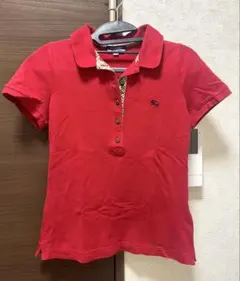 BURBERRY ブルーレーベル レッドポロシャツ 38