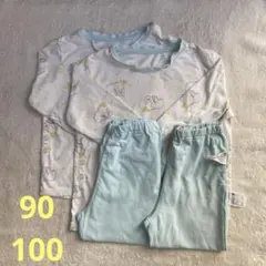 2着　ユニクロ　パジャマ　ダンボ　90 100 セット　まとめ