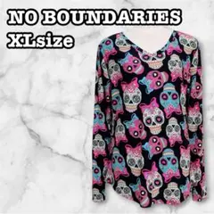 【美品】古着 NO BOUNDARIES カラベラ柄チュニック