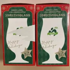GEEN LABEL ミセス　コラボロゴ入りグラス　2個セット