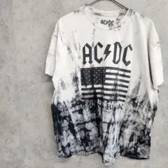 ACDC ロック バンド Tシャツ ホワイト XL 半袖 マーブルのサムネイル