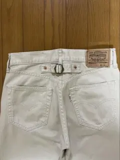 Levi’s 701-1121ホワイトピケ 日本製／シンチバック／ビックＥのサムネイル