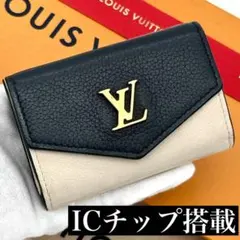 RFID ルイヴィトン ポルトフォイユ ロックミニ コンパクト バイカラー