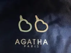 AGATHA ペンダントトップ ハート 2つセット