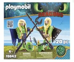 新品未開封プレイモービル PLAYMOBIL 70042 ヒックとドラゴン　廃番