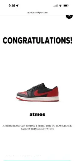 JORDAN AIR JORDAN 1 RETRO LOW OG 28.5cm