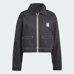 ブラックストライプ クロップドジャケットのサムネイル