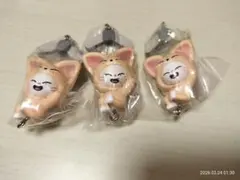 つまんでつなげてマスコット スキズ ガチャ ヒョンジン 3個セット