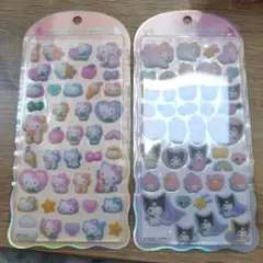 コットンパフィー ハローキティ マイメロディ クロミ 2点セット