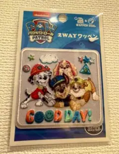 パウパトロール2wayステッカーワッペン　四角