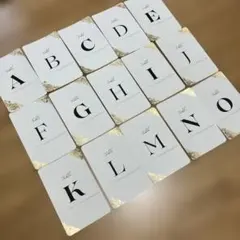 ウェディング　テーブルナンバーカードセット