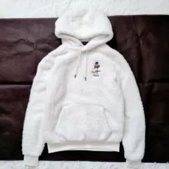 現行 QRタグ✨ポロラルフローレン ボア フリース フーディ ポロベア スキー