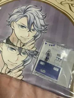 ツイステ セガ ラッキーくじ アズール 3点セット アクスタ マルチクロス