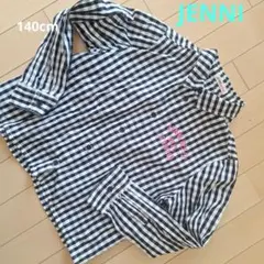 チェック柄長袖シャツ 140サイズ