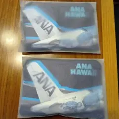 ANA エコバッグ　2個　フライングホヌ　ハワイ便限定　限定ポーチ　非売品
