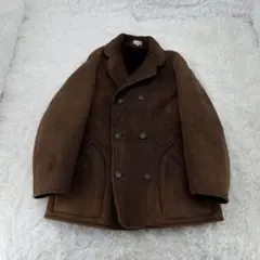 Paul Smith ムートン ダブル コート 茶 羊革 ポールスミス　L