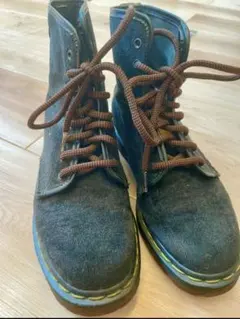 『Dr.Martens』ドクターマーチン UK ベロアブーツ　 黒のサムネイル