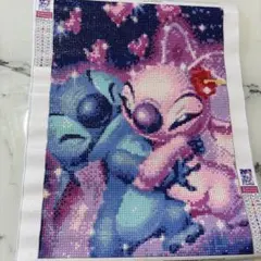 スティッチとエンジェル ダイヤモンドアート30×40cm【完成品】
