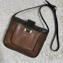 LOEWE ロエベ ヴィンテージ アナグラム ロゴ レザー 革 ショルダーバッグ
