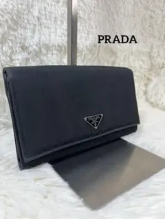 ✨高級✨PRADA 長財布　ブラック　三角ロゴのサムネイル